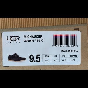 UGG Shoes - UGG Chaucer Black Suede Lace Up Casual Shoe UGG Shoes - UGG Chaucer Black Suede Lace Up Casual Shoe